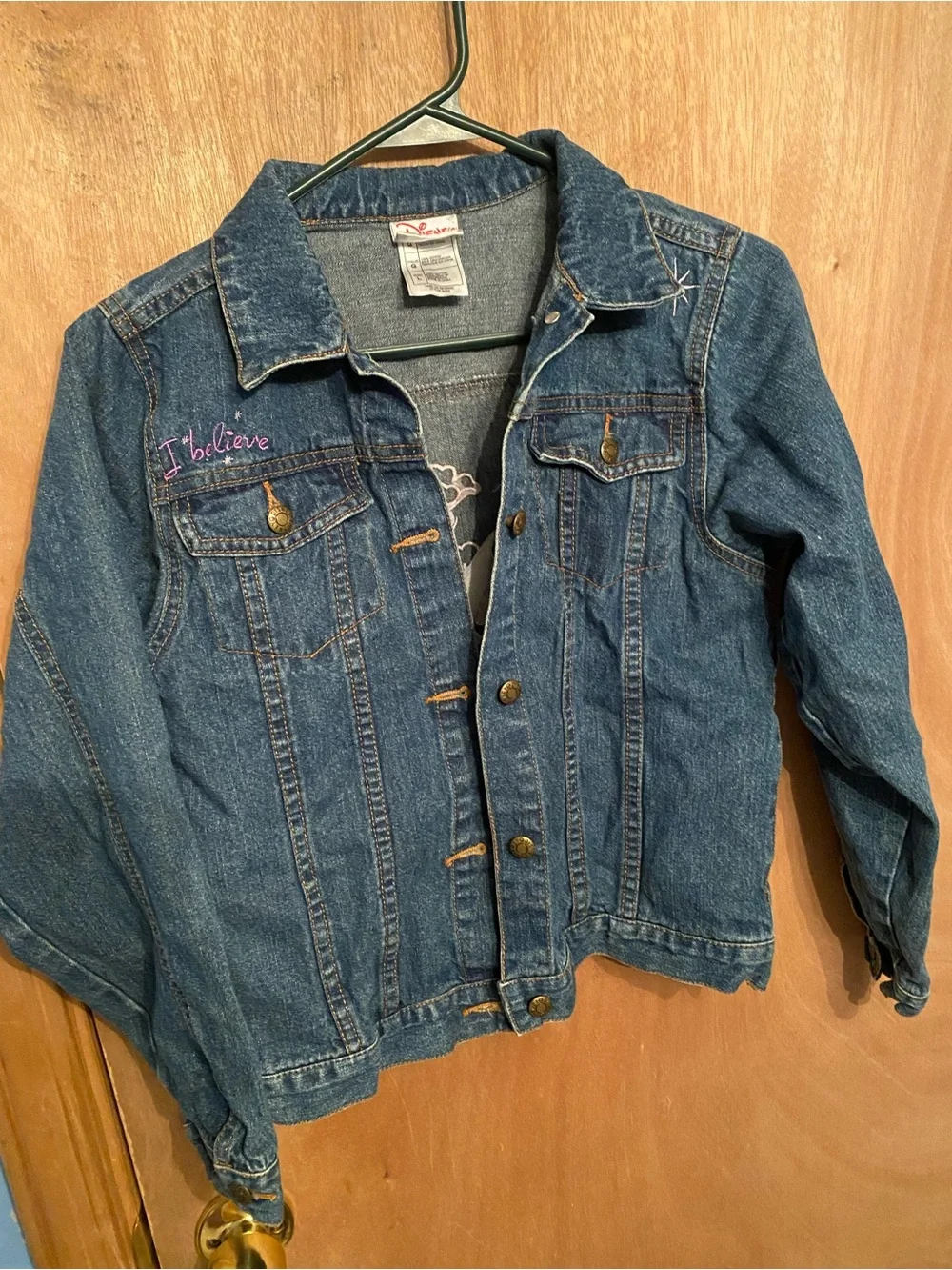 Disney Vintage Tinker Bell Embroidered Denim Jacket